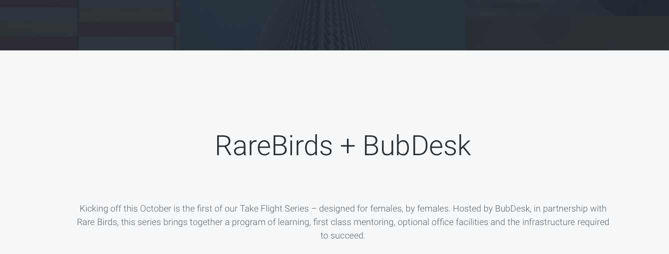 Take Flight series banner