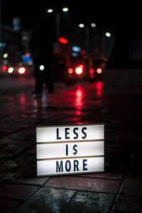 Less is more quote